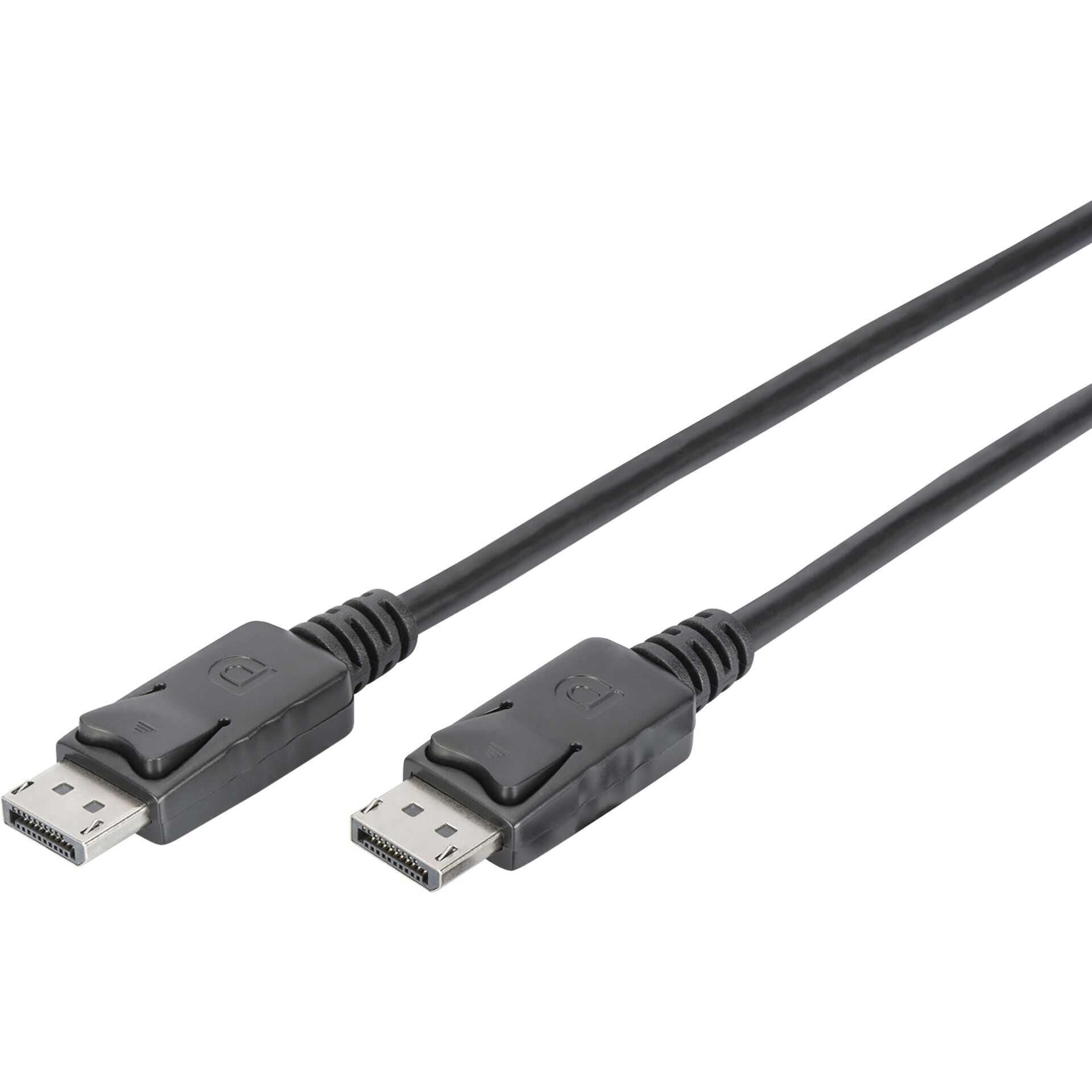 DIGITUS - DisplayPort-Kabel - DisplayPort (M) bis DisplayPort (M) - 3 m - geformt, 4K Unterstützung - Schwarz