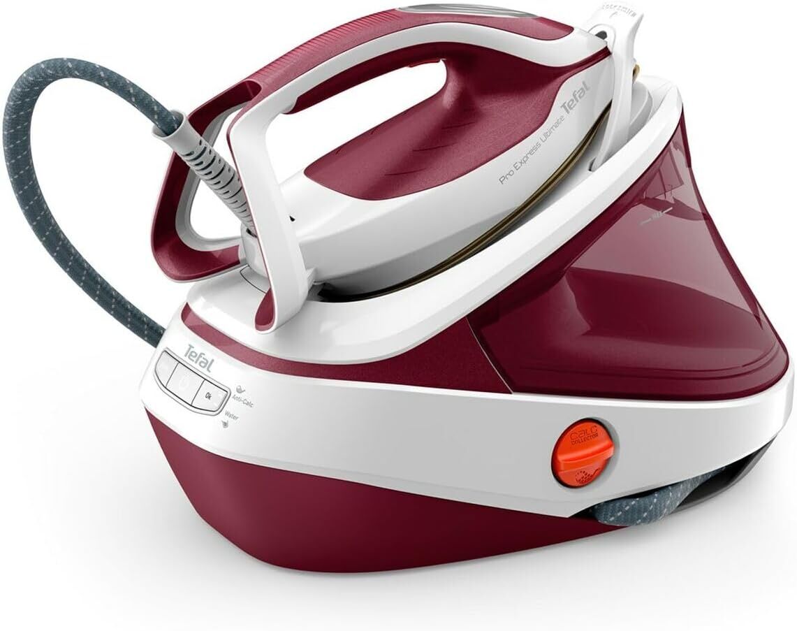 Tefal Dampfbügelstation GV9711 Pro Weiss-Weinrot