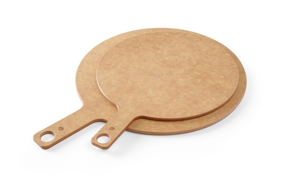HENDI Pizzabrett mit Griff, ⌀356x(H)6mm