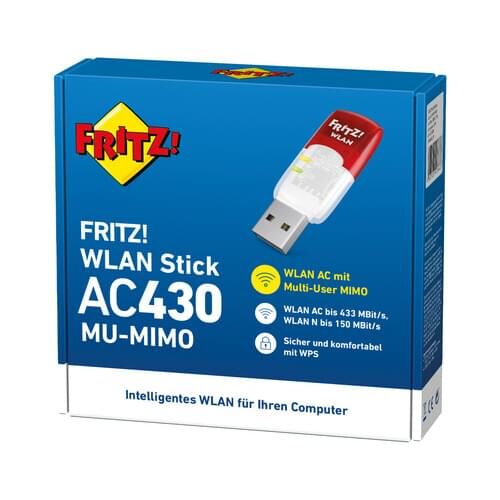 AVM FRITZ!WLAN Stick AC 430 - Netzwerkadapter - USB 2.0 - 802.11ac