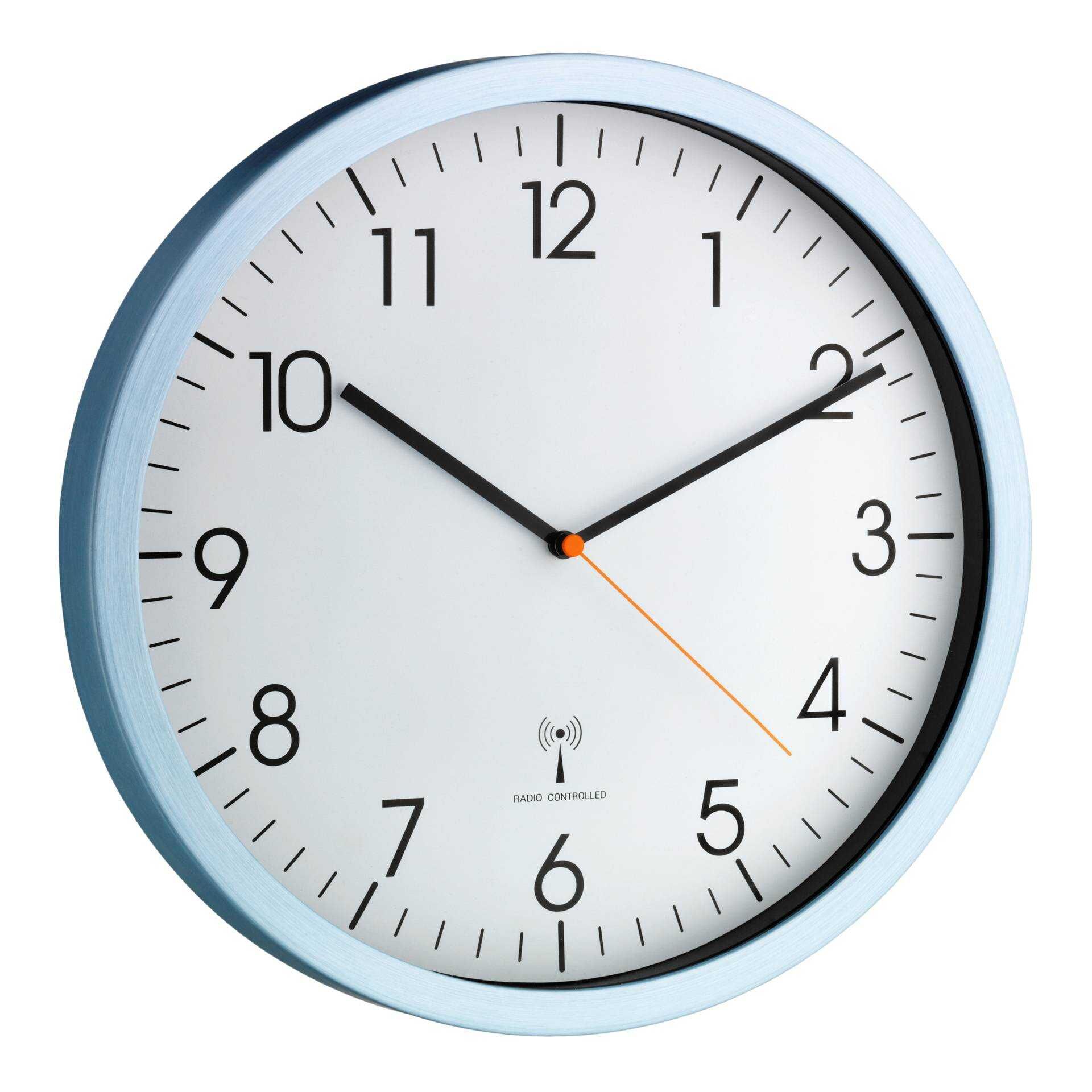 TFA - Uhr - Quarz - geeignet für Wandmontage - 30.5 cm - Hellblau