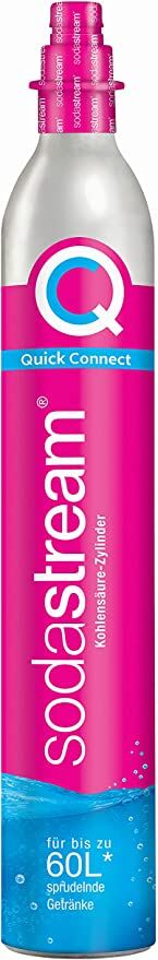 SodaStream Quick Connect CO2 Zylinder& 1l Glasflasche