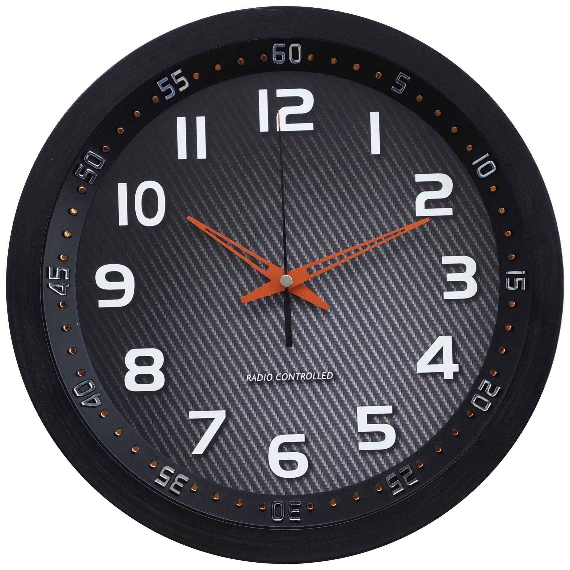 Techno Line WT 8972 - Uhr - Quarz - geeignet für Wandmontage - 30 cm - Kohle