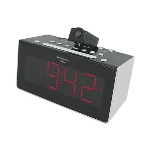 Soundmaster FUR6005 Radiowecker mit Funkuhr & Uhrzeitprojektion