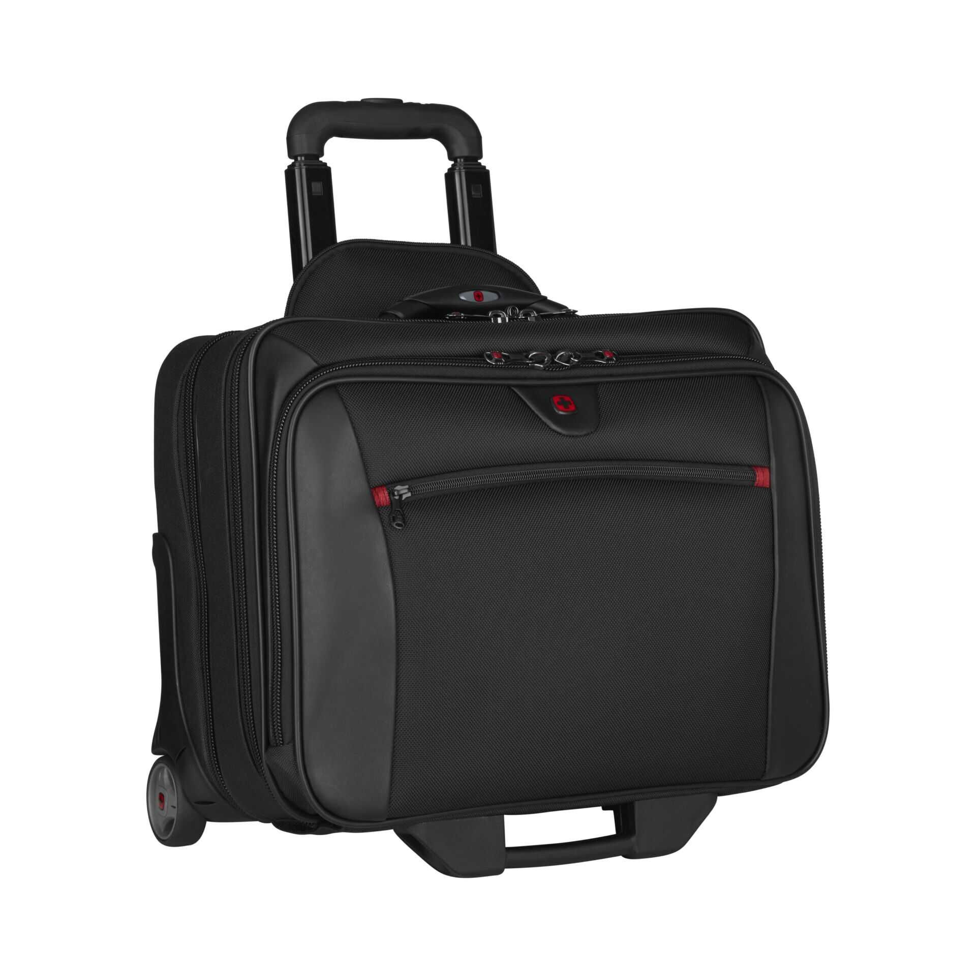 Wenger POTOMAC 2-Piece Business Set with Comp-U-Roller - Notebook-Tasche - 43.2 cm (17") - Schwarz - mit 15.4" Laptop Case