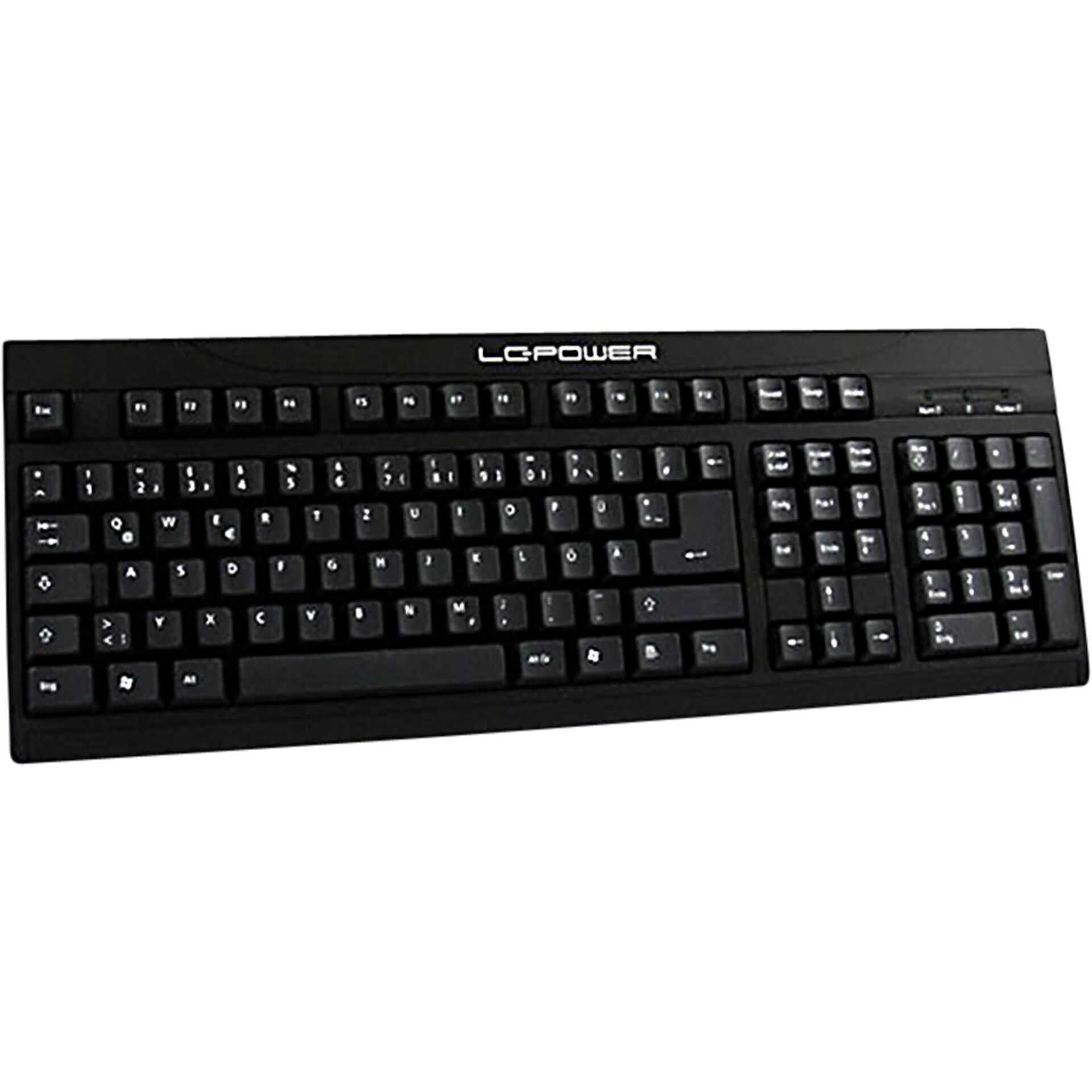 LC Power BK-902 - Tastatur - USB - Deutsch - Schwarz
