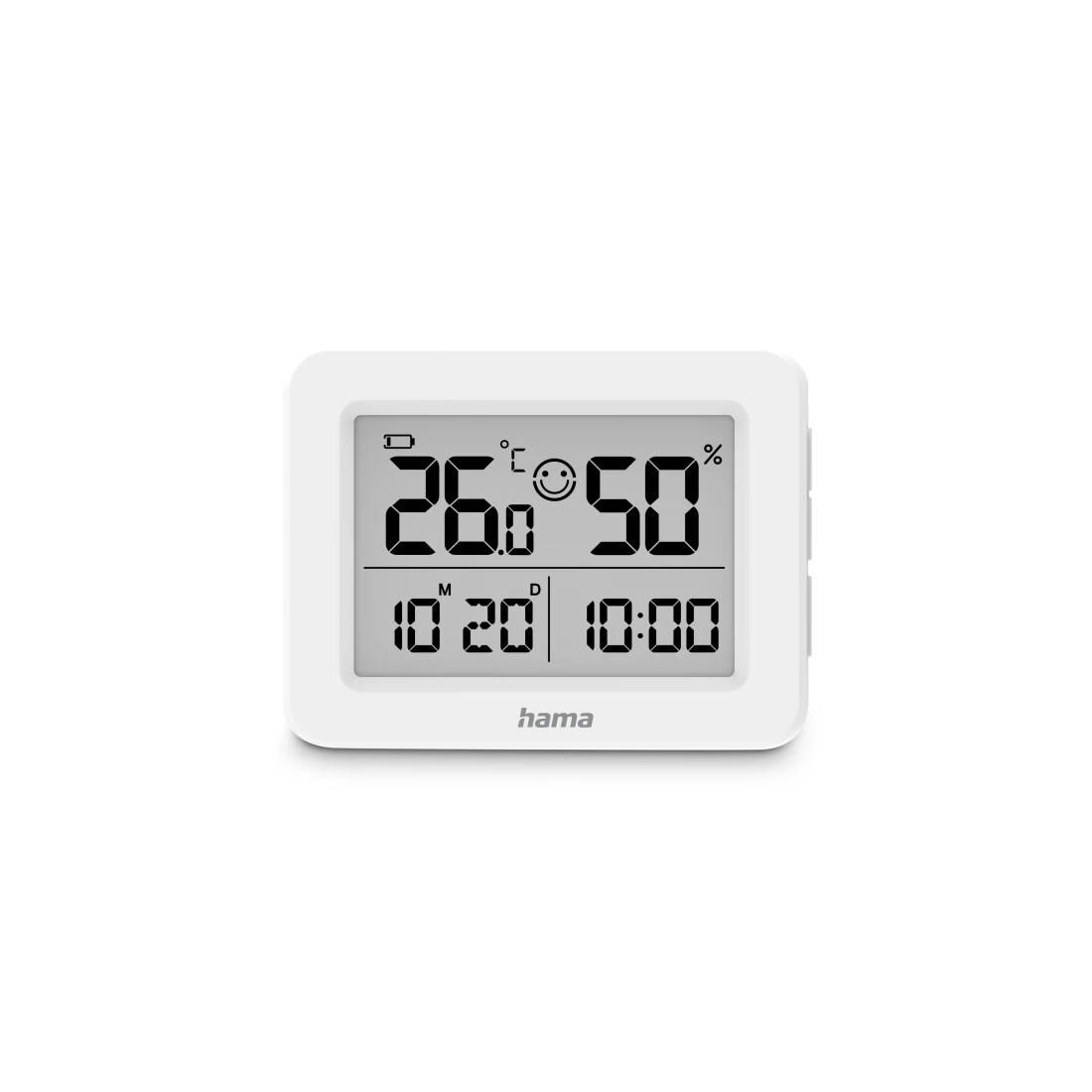 Hama Thermometer und Hygrometer "Lefkada", Weiß