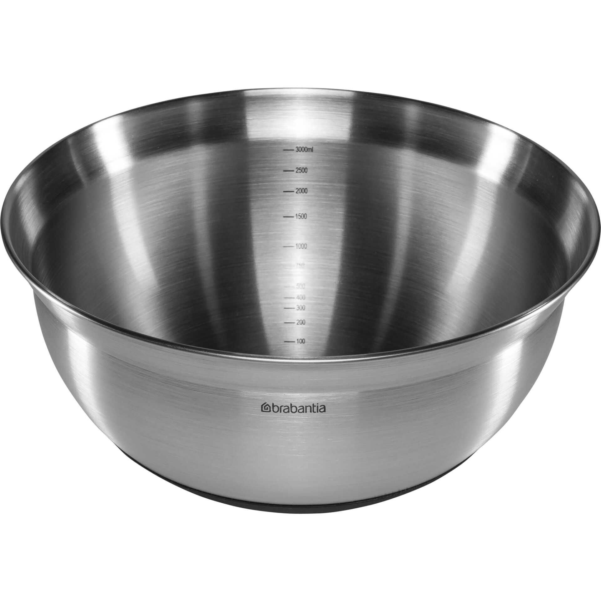 Brabantia Rührschüssel Stahl matt schwarz, 3 L ( d26 cm)