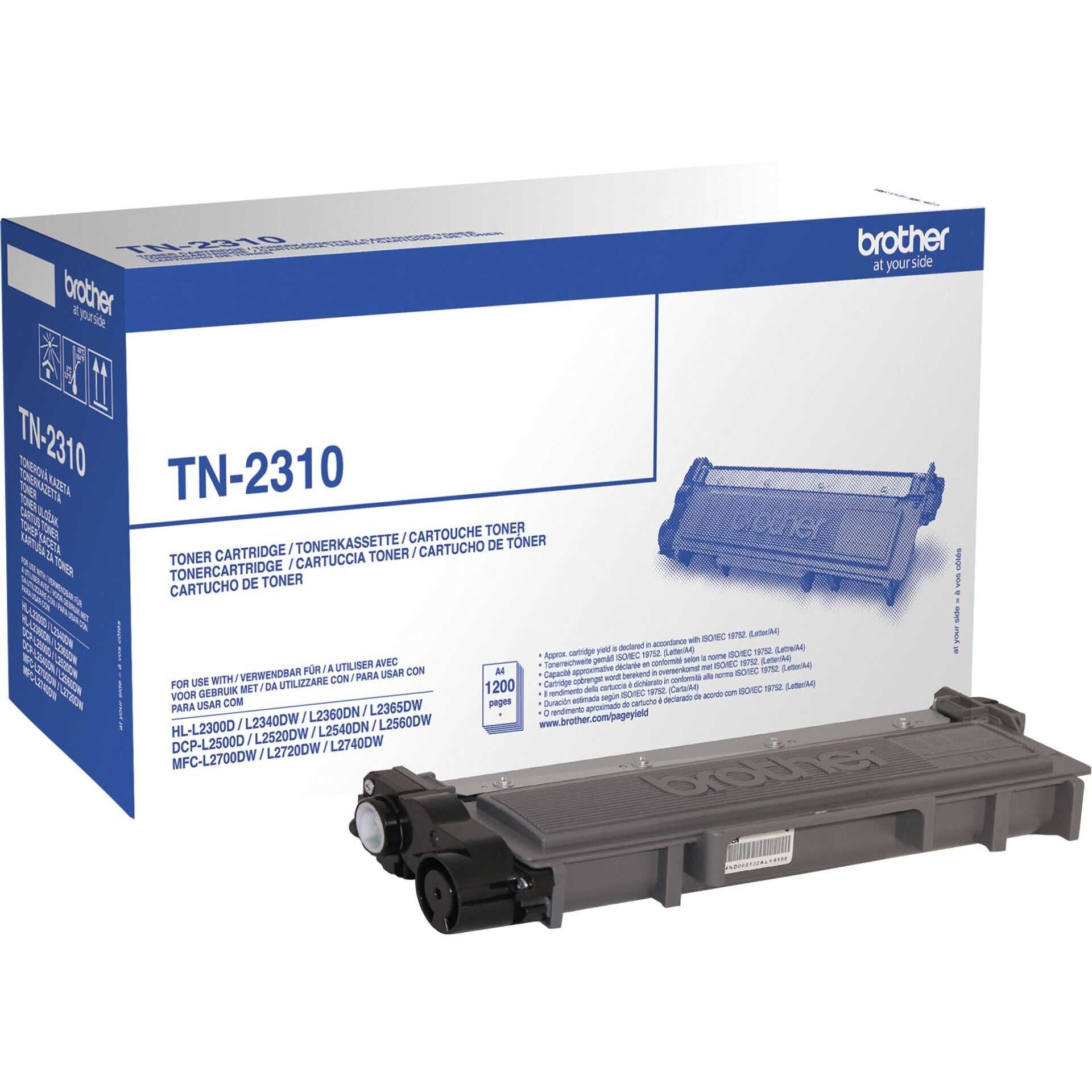 Brother TN-2310 - Schwarz - Original - Tonerpatrone - für Brother DCP-L2500, L2520, L2560, HL-L2300, L2340, L2360, L2365, MFC-L2700, L2720, L2740
