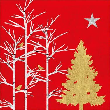 PPD Mystic Tree red 33x33 cm