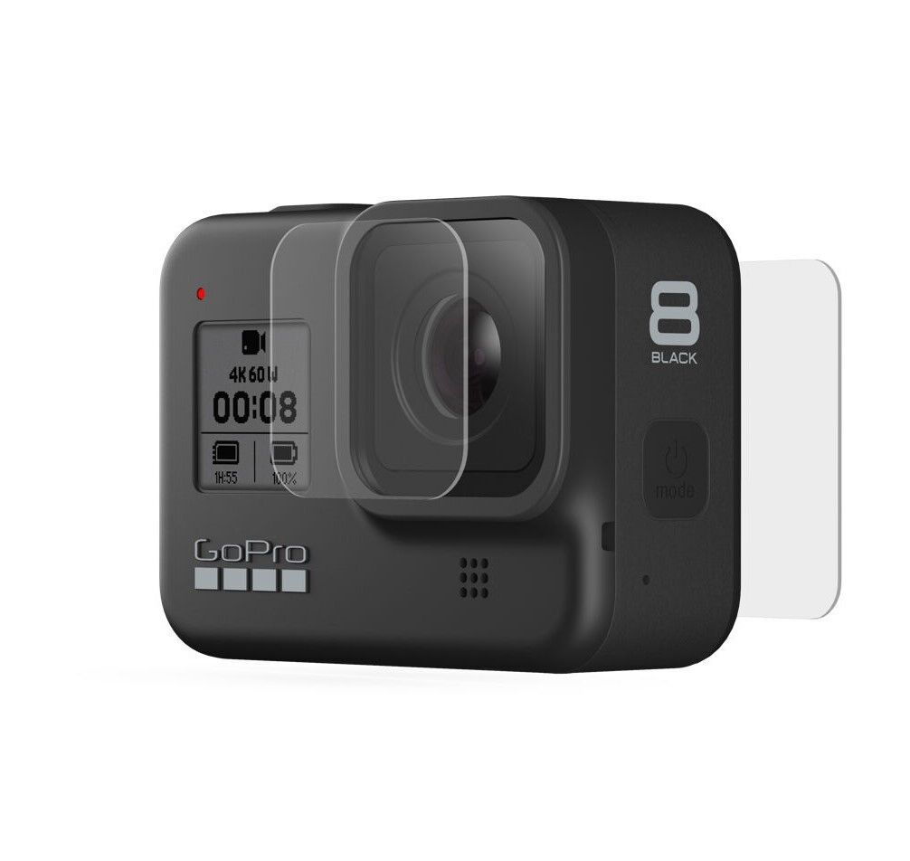 GoPro HERO8 Objektiv- und Displayschutz aus gehärtetem Glas