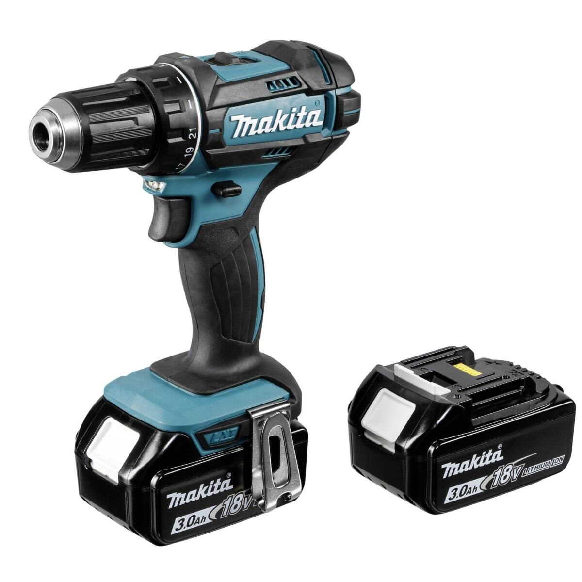 Makita DDF482RFJ - Bohrer/Schrauber - schnurlos - 2 Geschwindigkeiten - Bohrfutterschlüssel 13 mm - 62 N·m
