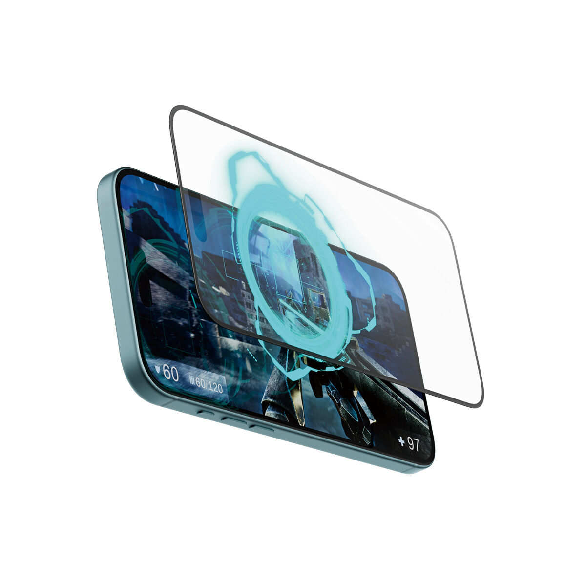 PanzerGlass ® Gaming Displayschutz iPhone 16 Plus | 15 Plus | Ultra-Wide Fit, Apple, Apple - iPhone 16 Plus, Apple - iPhone 15 Plus, Trockene Anwendung, Kratzresistent, Schockresistent, Transparent, 1 Stück(e)