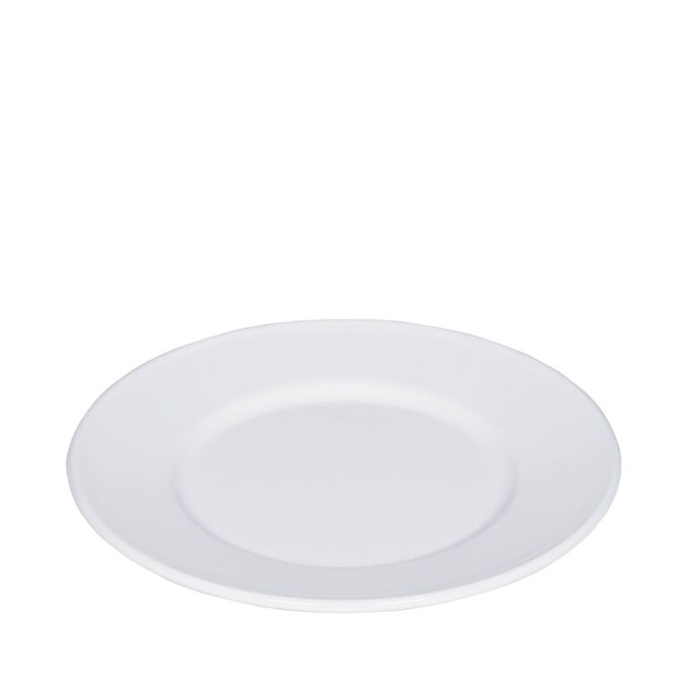 Riess Emailleteller flach Ø26cm Weiss