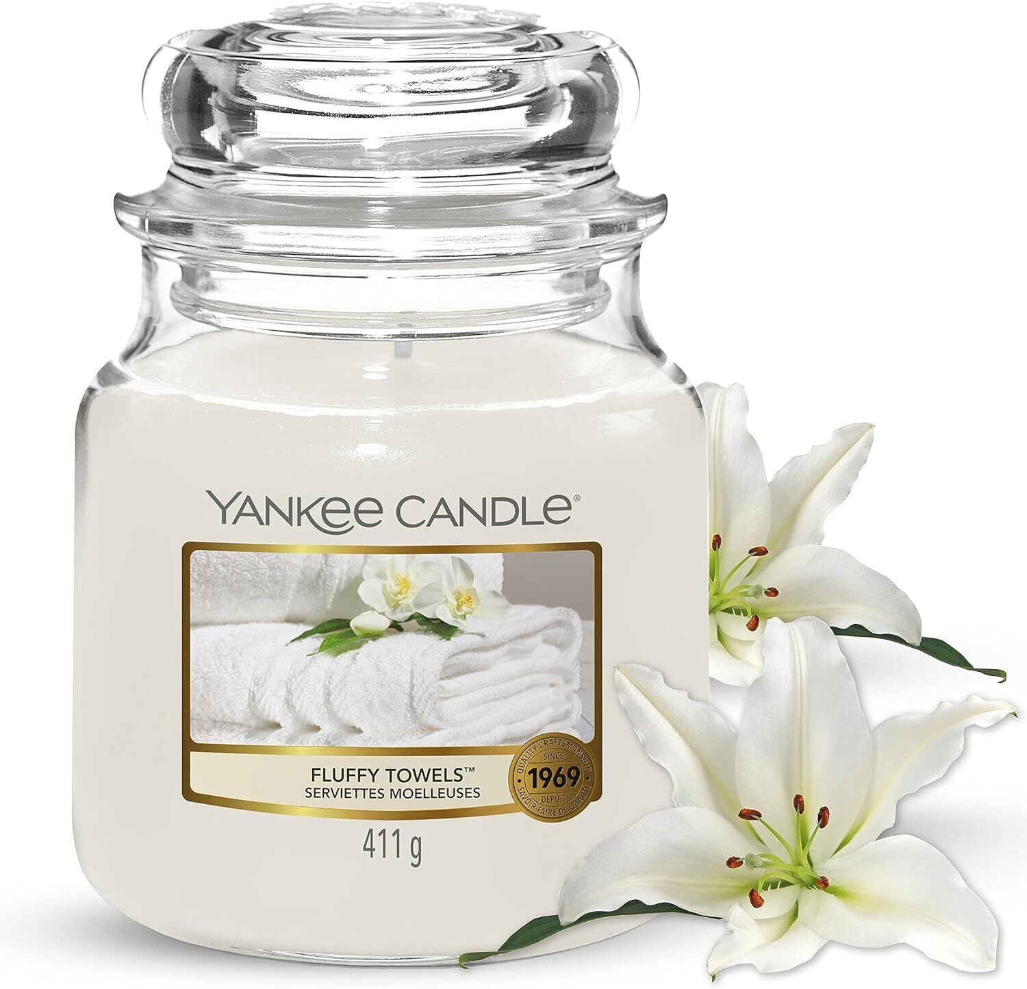 Yankee Candle  FLUFFY TOWELS™ CLASSIC MEDIUM JAR 411G