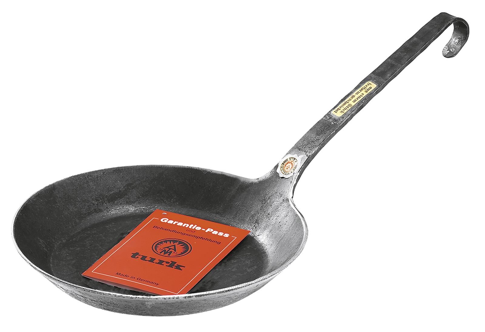 TURK Pfanne freiform-warmgeschmiedete, mit Hakenstiel Ø34cm