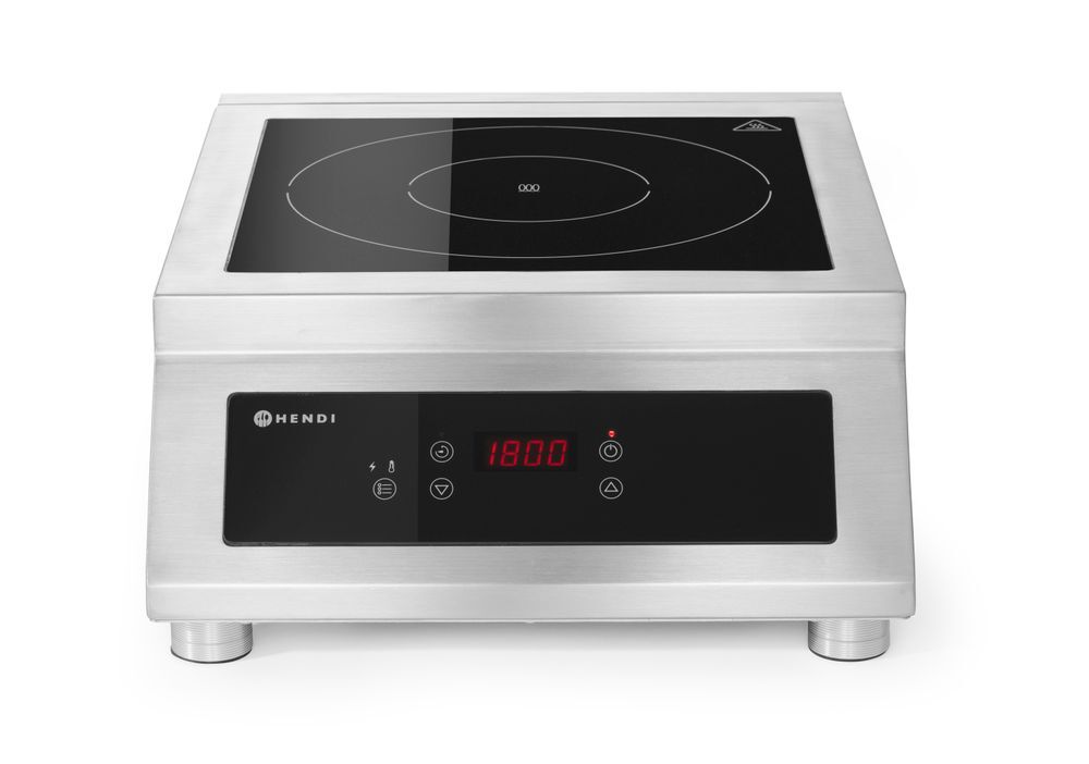 HENDI Induktionskocher Modell 5000 D, Profi Line, 400V/5000W, 398x525x(H)175mm