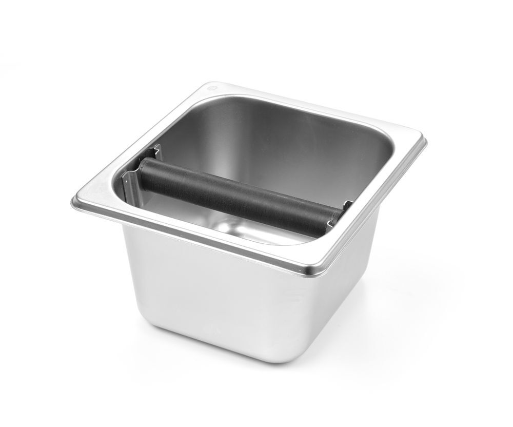 HENDI Kaffeesatz-Abklopfbehälter, GN 1/6, 176x162x(H)100mm