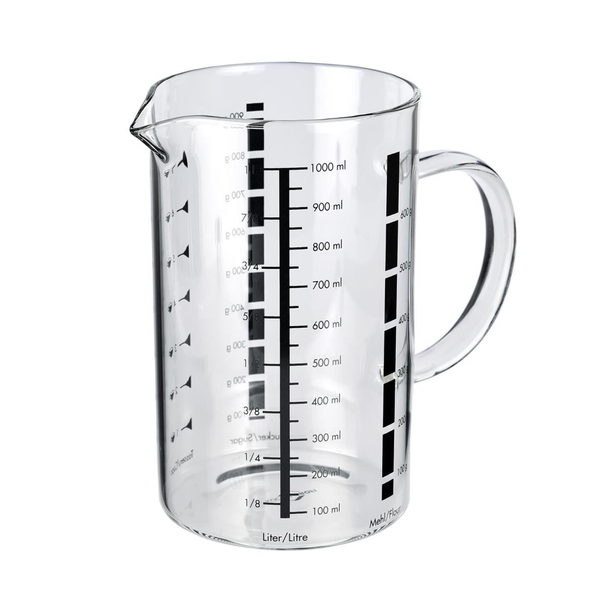 Küchenprofi Messbecher 1 Liter  Glas