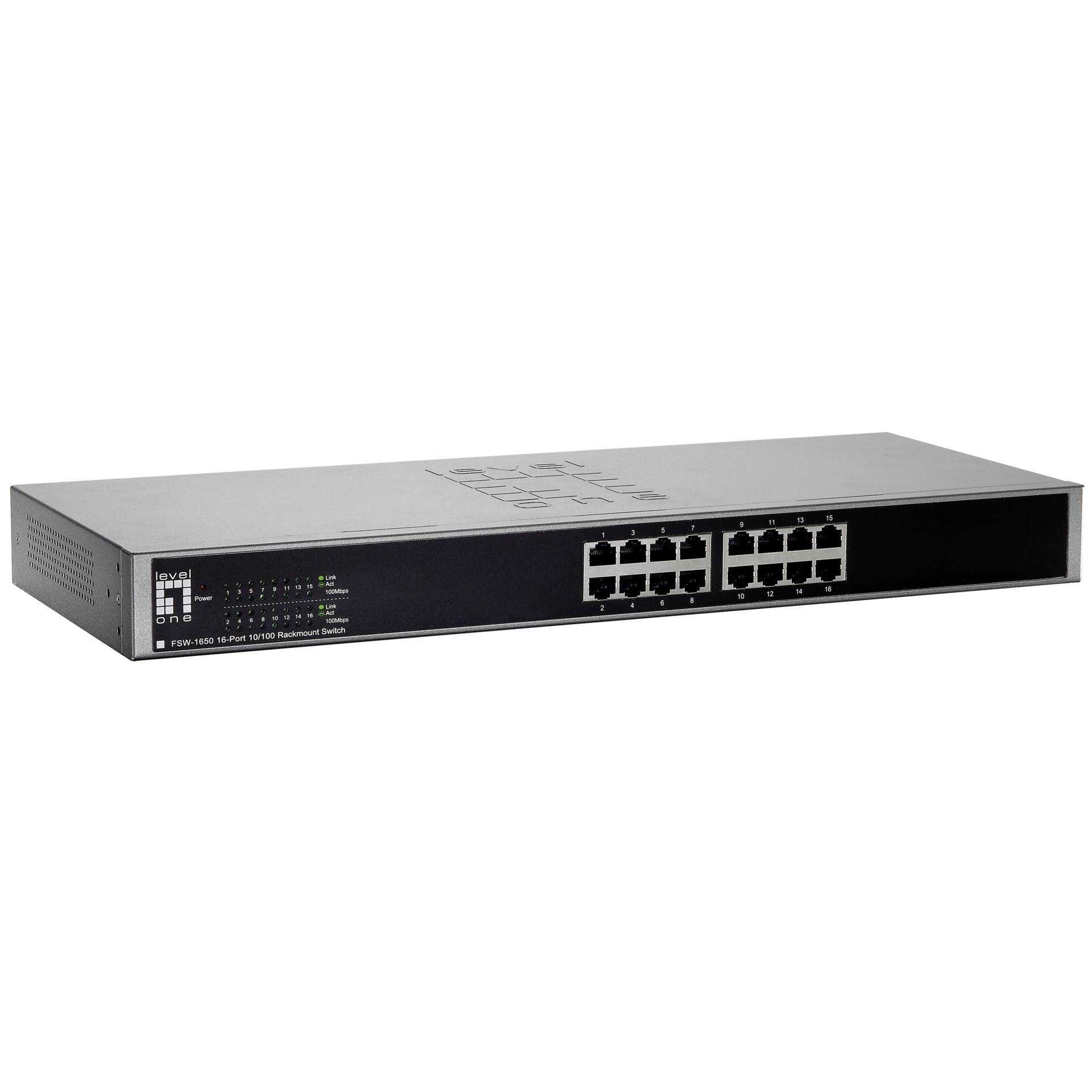 LevelOne FSW-1650 - Switch - unmanaged - 16 x 10/100 - Desktop