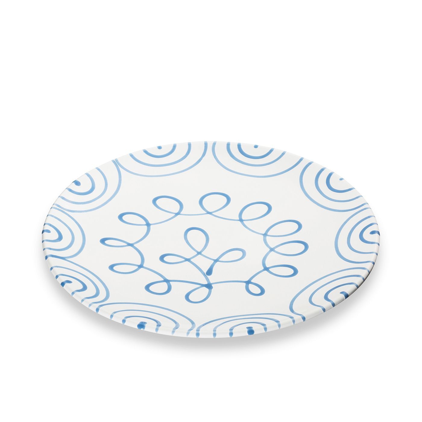 Gmundner Keramik Blaugeflammt, Speiseteller Cup (Ø 28cm)