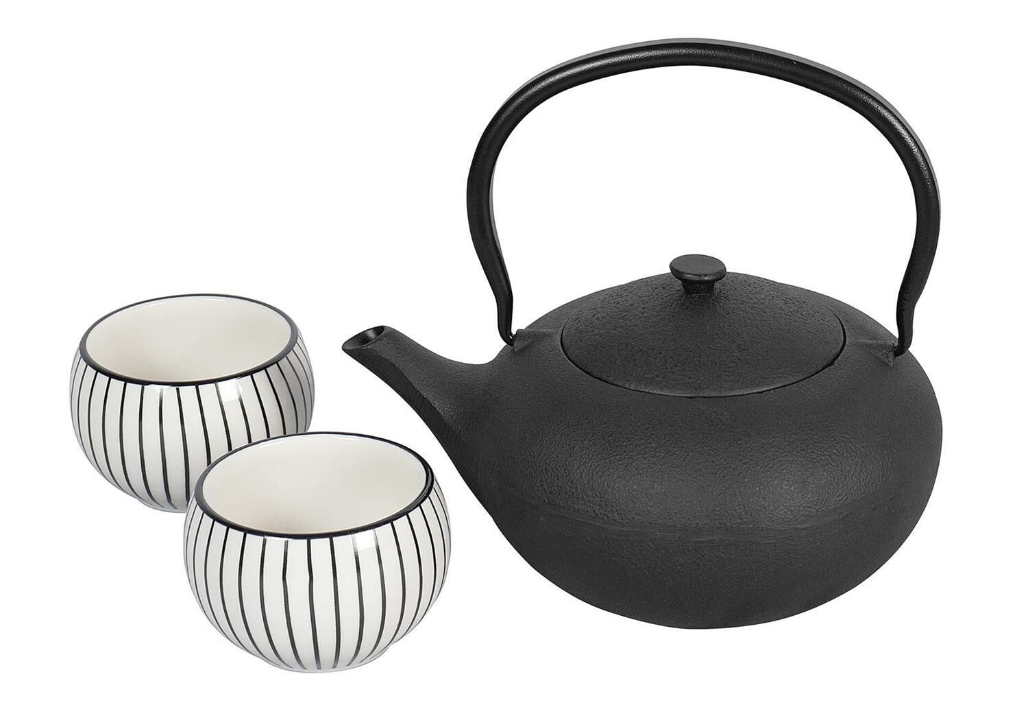 BREDEMEIJER Stövchen Gusseisen Hunan schwarz