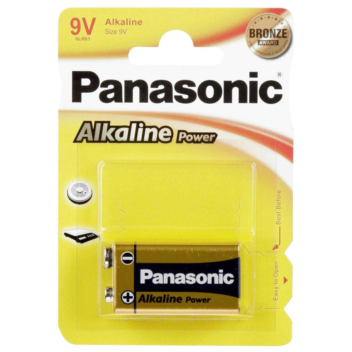 PANASONIC Batterie AlkalinePower 9Volt Blister