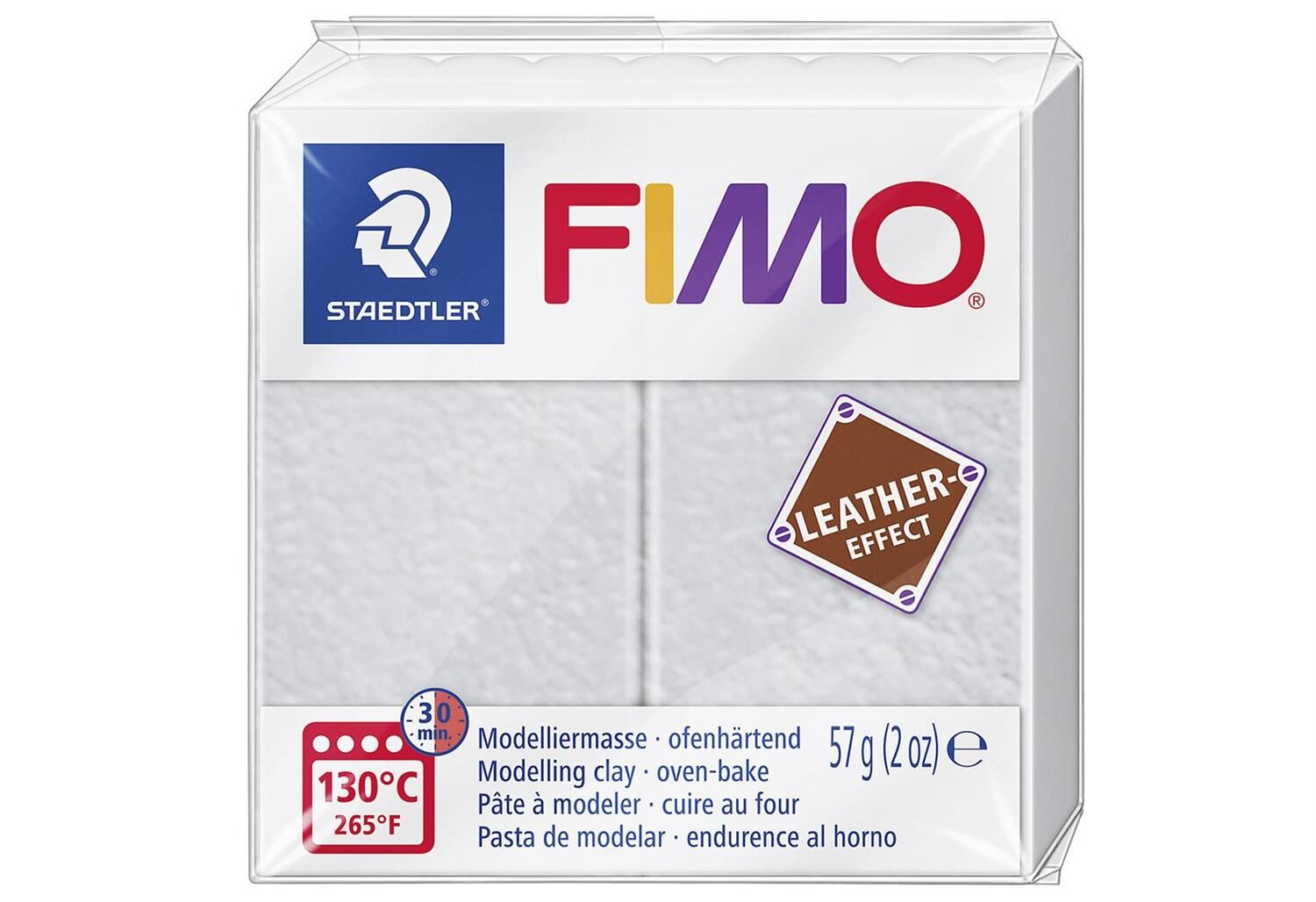 STAEDTLER Modelliermasse Fimo Leder effect tauben grau