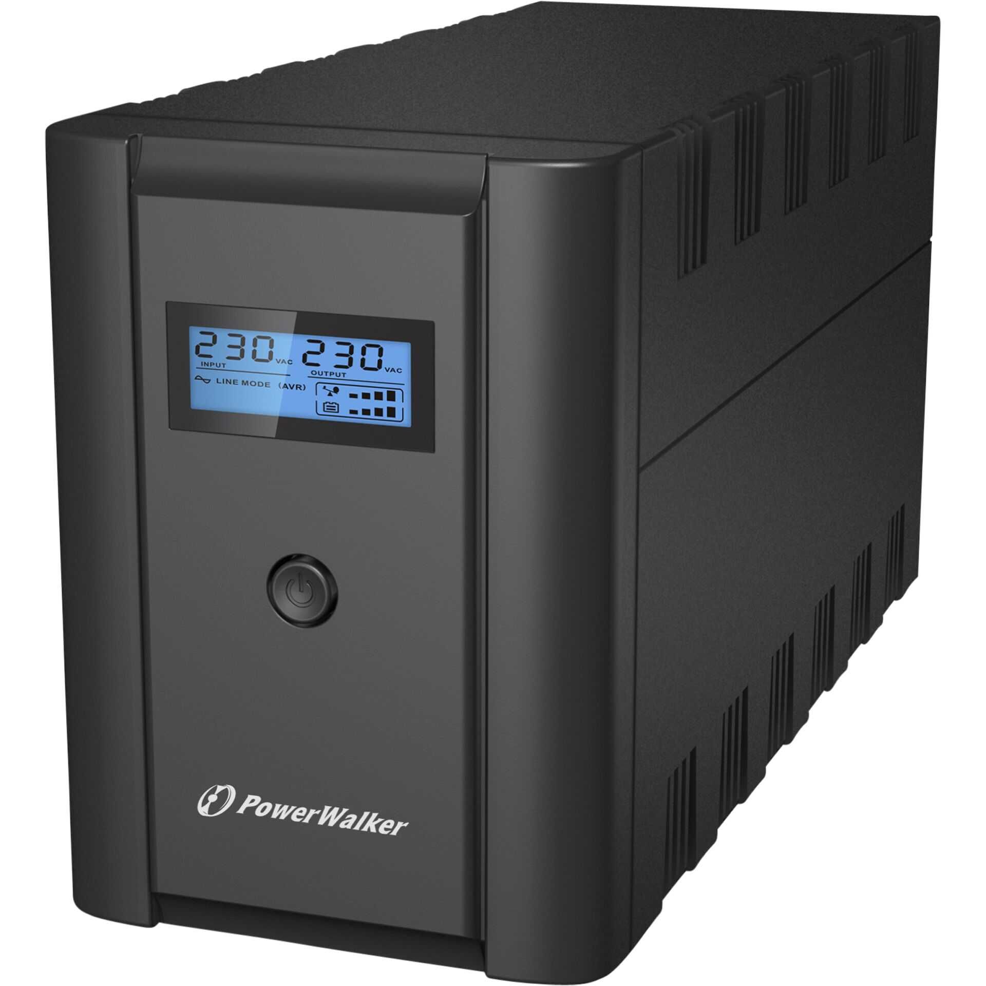 PowerWalker VI 1200 LCD/IEC - USV - Wechselstrom 230 V - 600 Watt - 1200 VA 7 Ah - USB
