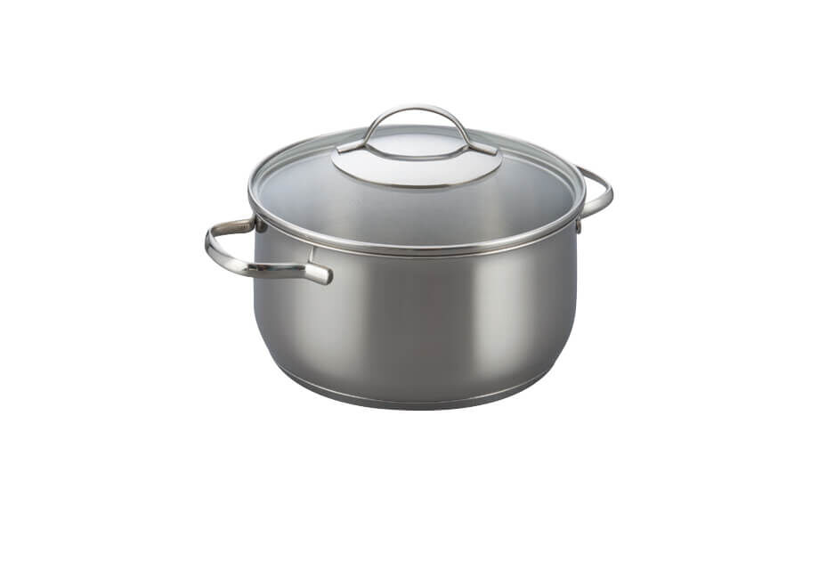Kelomat Fleischtopf Torrano mit Glasdeckel Ø16 cm 1,8 Liter Edelstahl