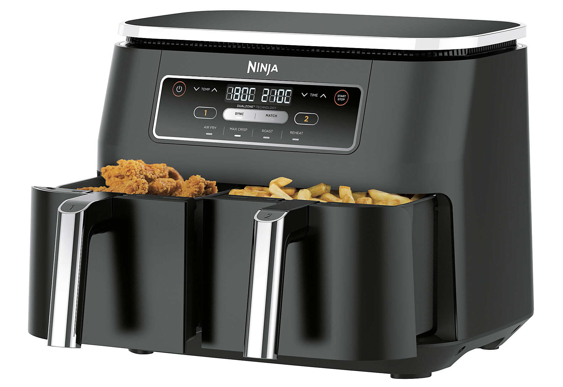 NINJA AF200EU Heißluftfritteuse Dual Zone 7,6l