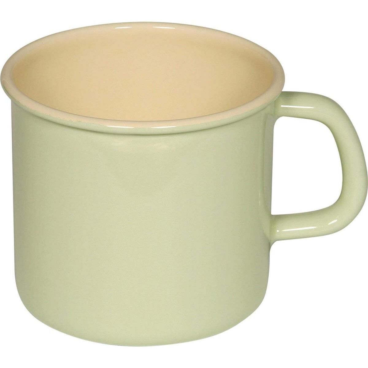 Riess Topf (Becher) mit Bördel Ø11cm 0,75 Liter Emaille Classic Pastell nilgrün