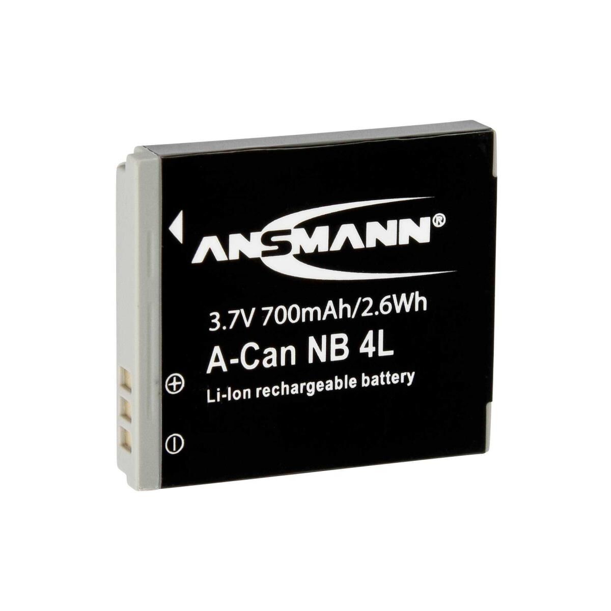 Ansmann A-Can NB 4 L - Kamerabatterie - Li-Ion - 700 mAh - für Canon Digital IXUS 40, 50