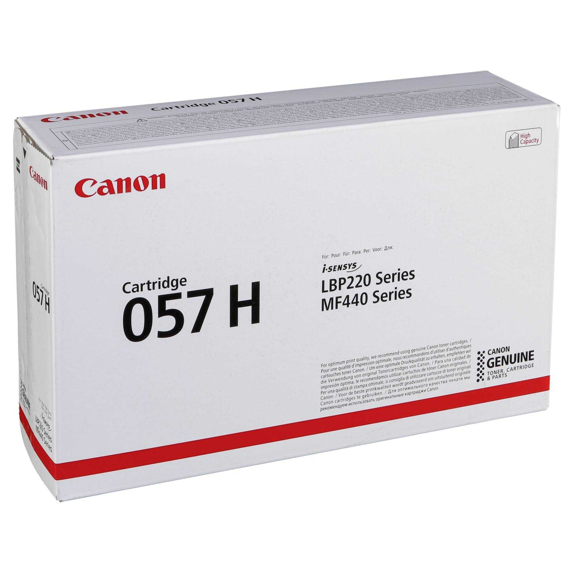 Canon 057 H - Mit hoher Kapazität - Schwarz - original - Tonerpatrone - für ImageCLASS LBP236, LBP237, MF445, MF449, MF455; i-SENSYS MF443, MF445; Satera LBP224