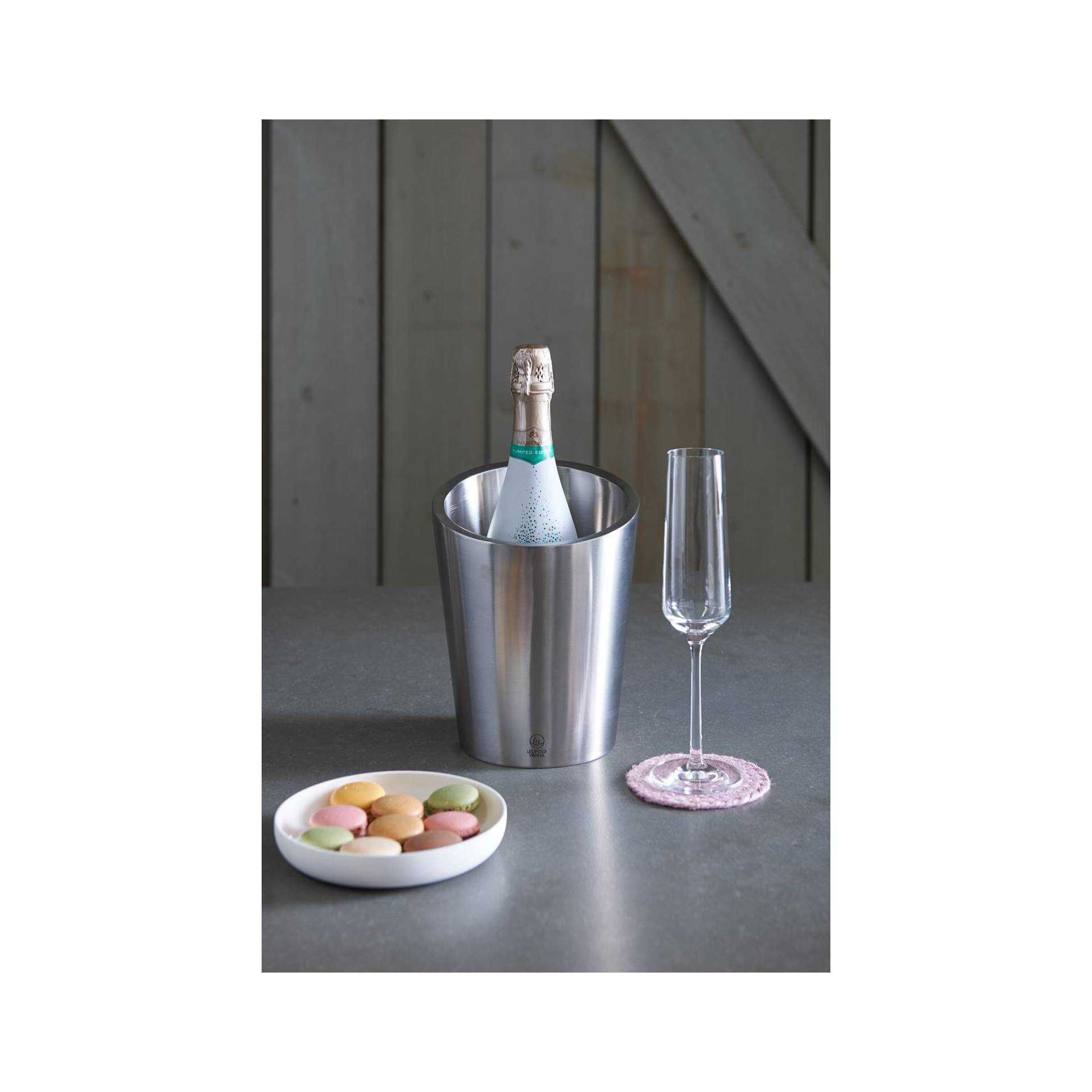 Leopold Vienna - Champagner-Kühler - Edelstahl matt