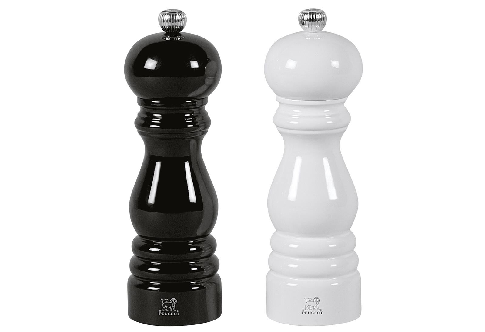 PEUGEOT Pfeffer- und Salzmühlenset Paris Duo schwarz/weiß 18cm