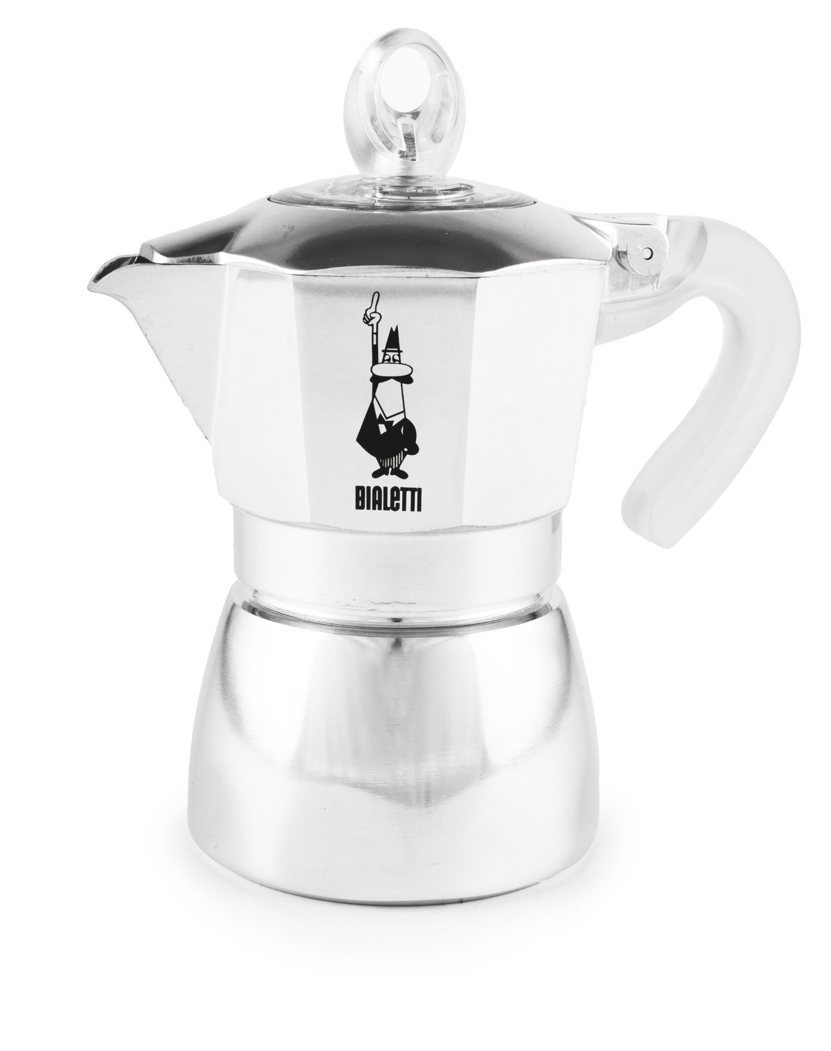Bialetti Dama Pure Ice, Mokka-Kanne, 0,18 l, Metallisch, Aluminium, 3 Tassen, Dama Pure Ice
