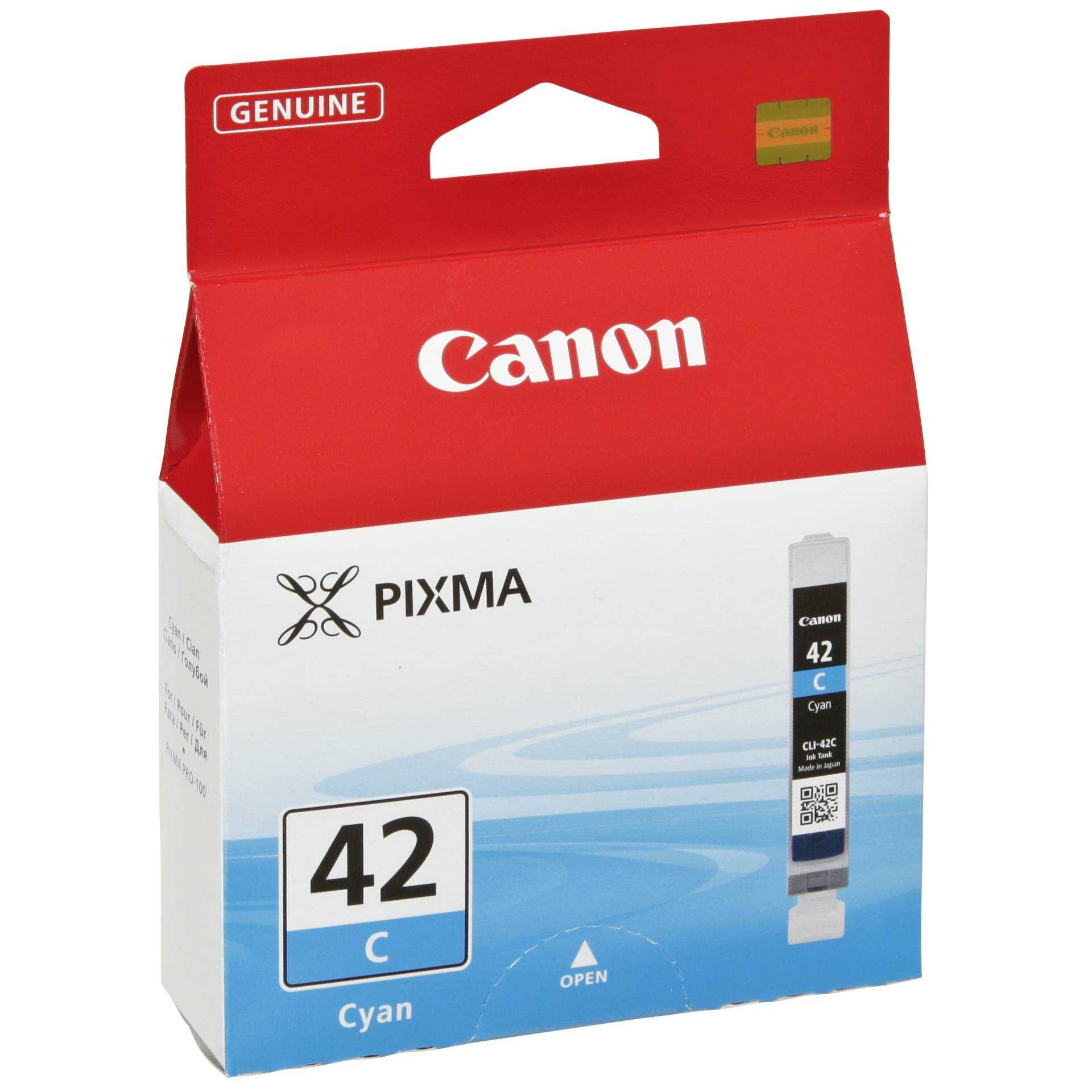 Canon CLI-42C - 13 ml - Dye-Based Cyan - Original - Tintenbehälter - für PIXMA PRO-100, PRO-100S; PIXUS PRO-100