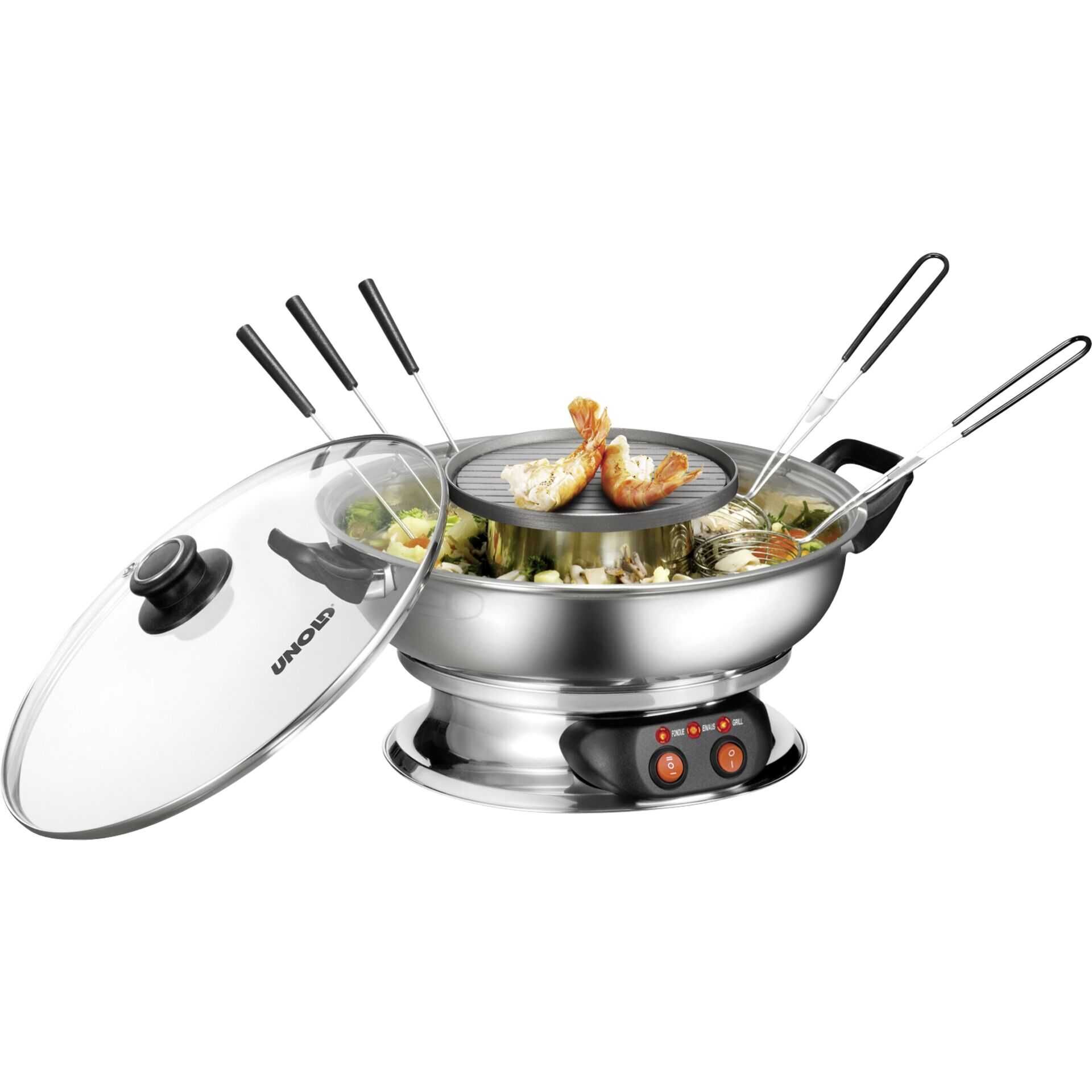 UNOLD 48746 - Fondue-Topf - rostfreier Edelstahl