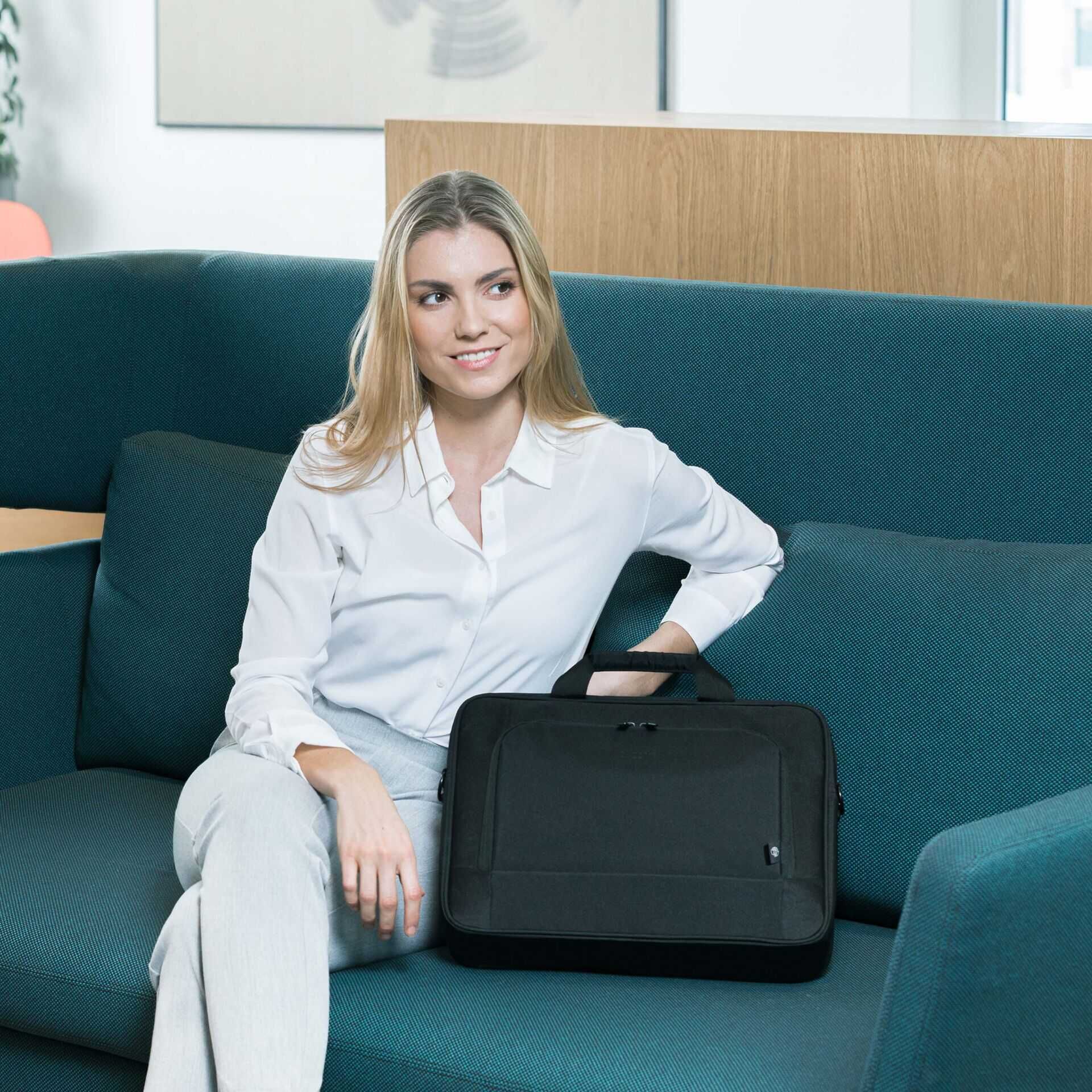 DICOTA Laptop Bag Eco Top Traveller BASE 15-17.3  black
