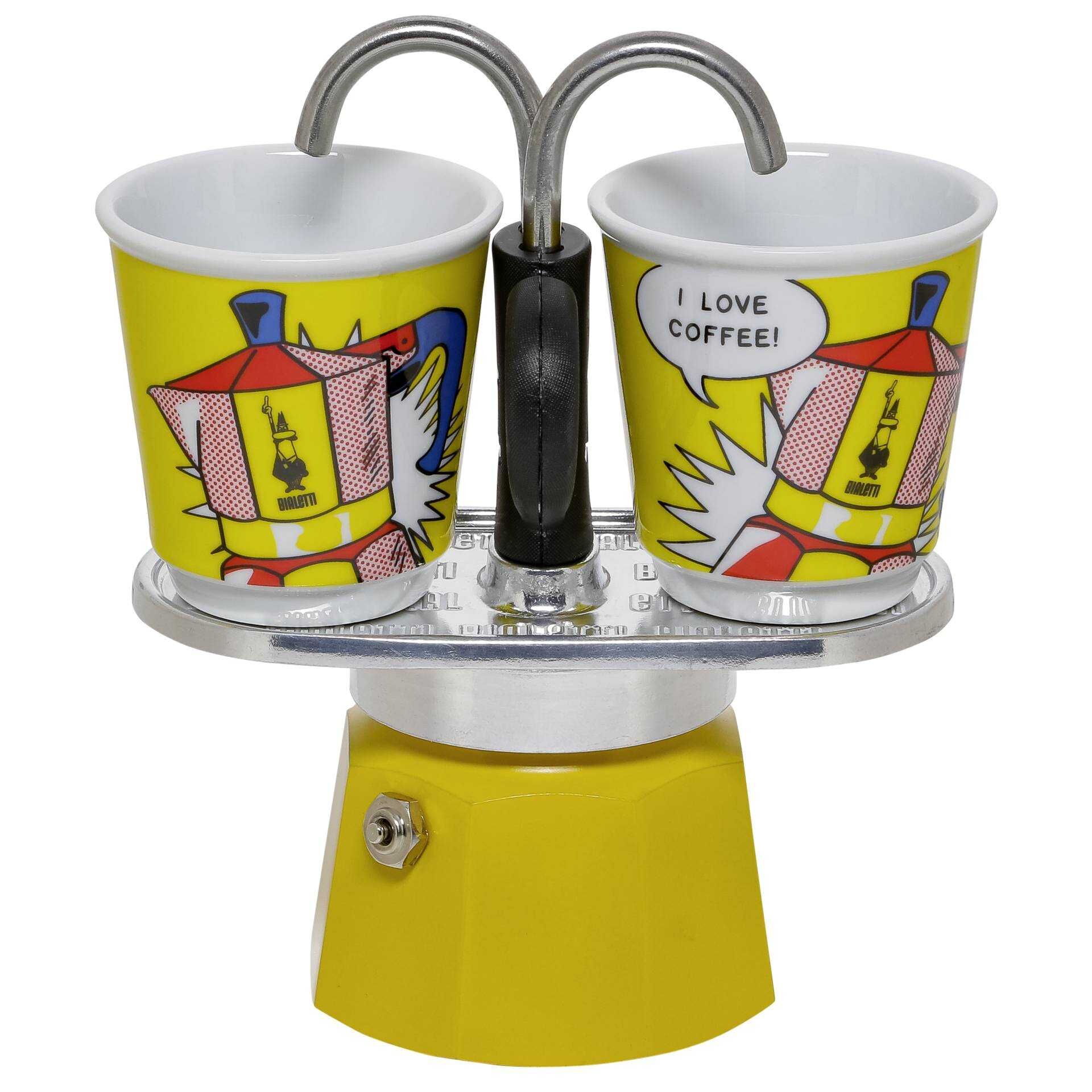 Bialetti Mini Express Lichtenstein - Kaffeemaschine - 90 ml - Multicolor