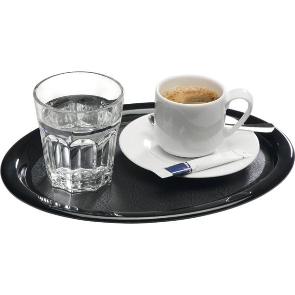 APS Kaffeehaus Serviertablett, schwarz, Höhe: 15 mm, Länge: 285 mm