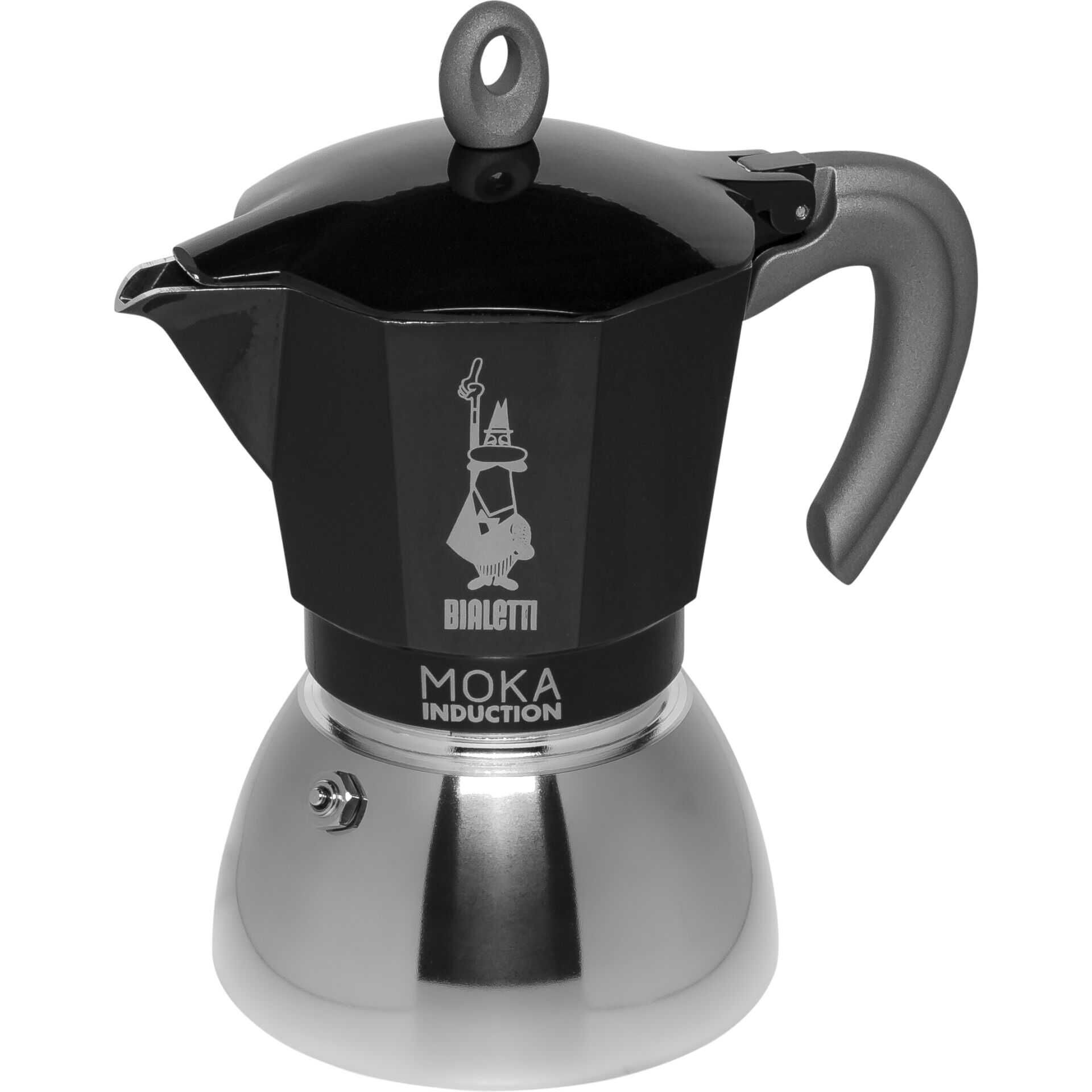 BIALETTI Espressokocher New Moka Induction 6 Tassen schwarz