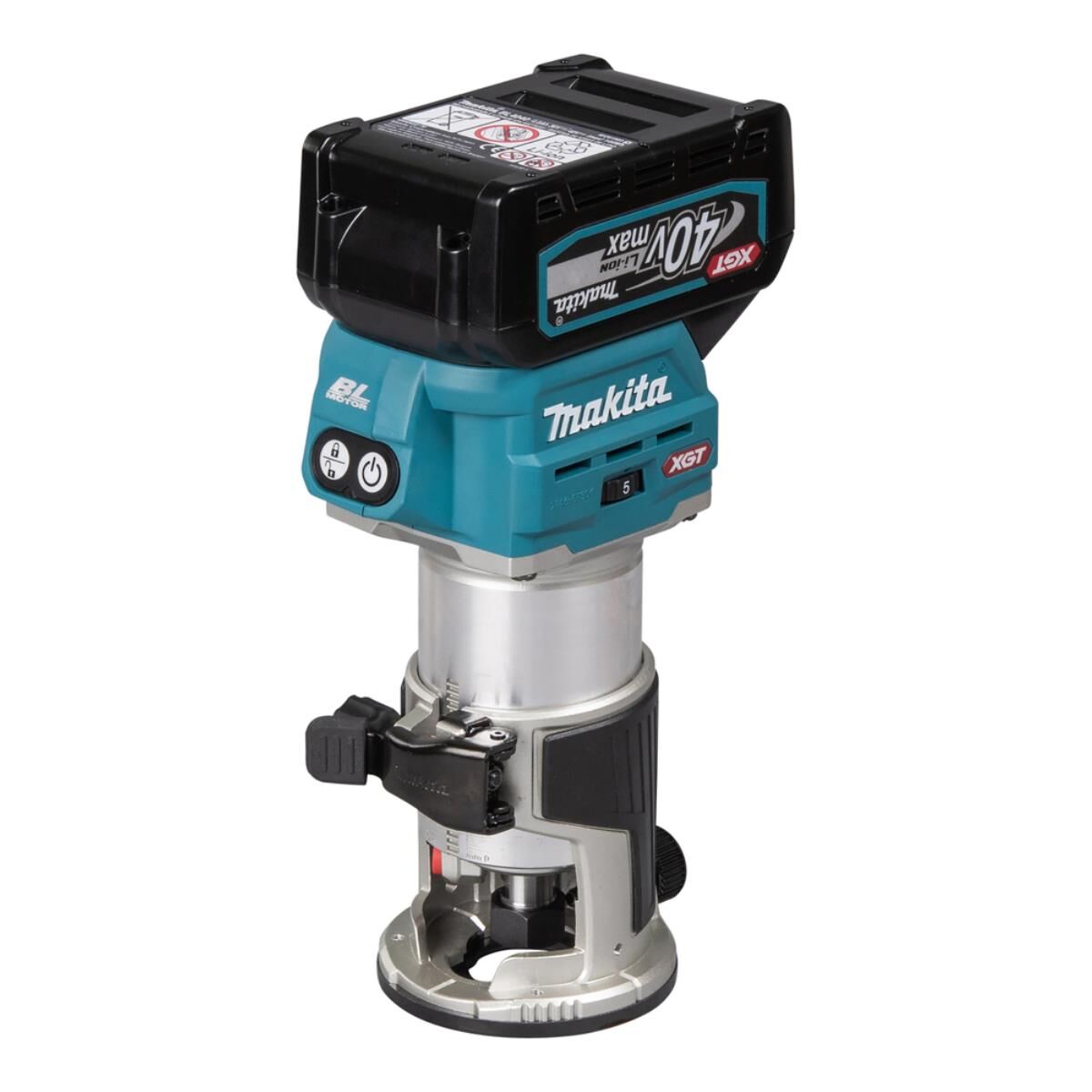 Makita Akku-Multifunktionsfräse XGT 40 V max • 6 mm / 8 mm • 10.000 - 31.000 U/min