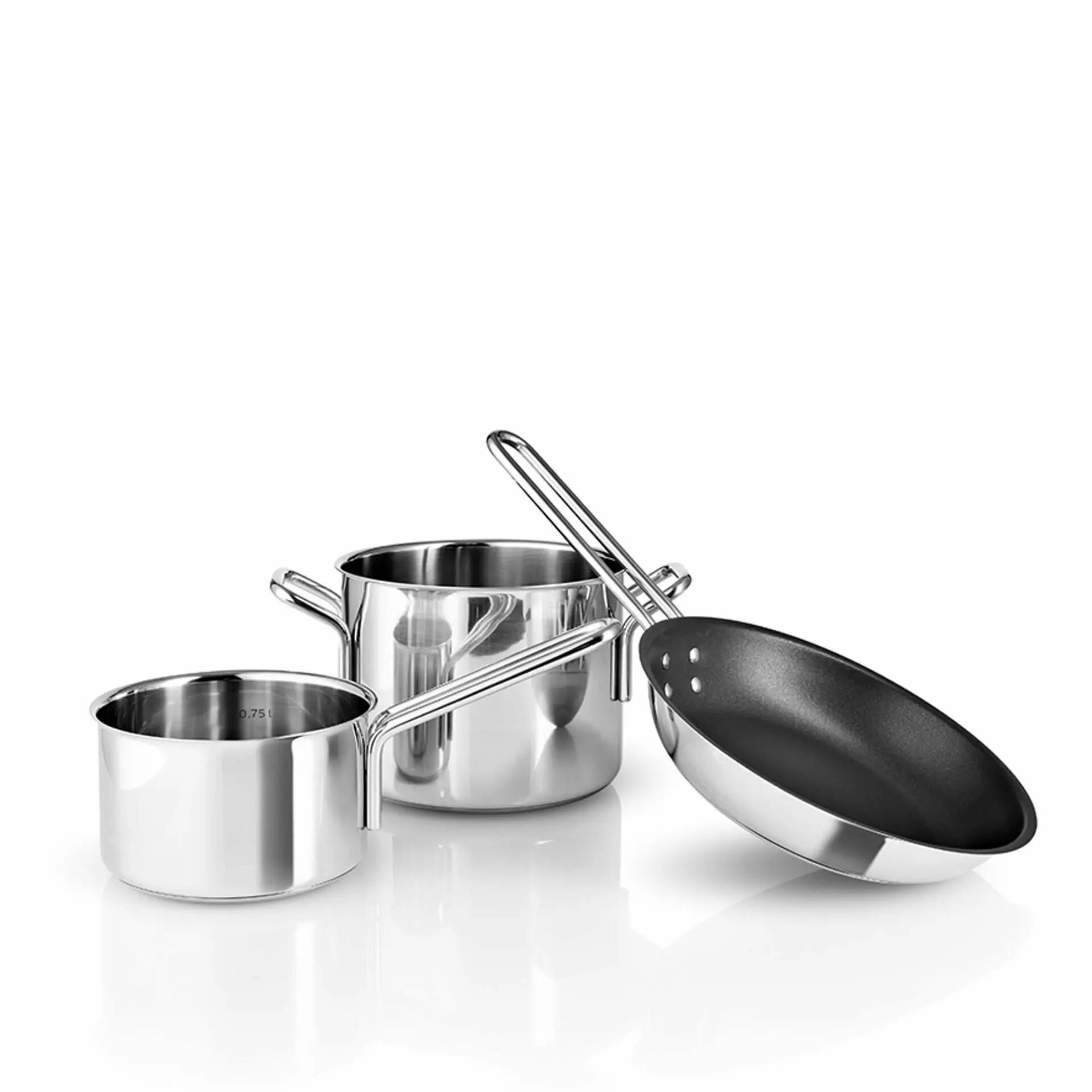 Eva Solo Stainless steel Topf/Bratpfanneset - 3 teile