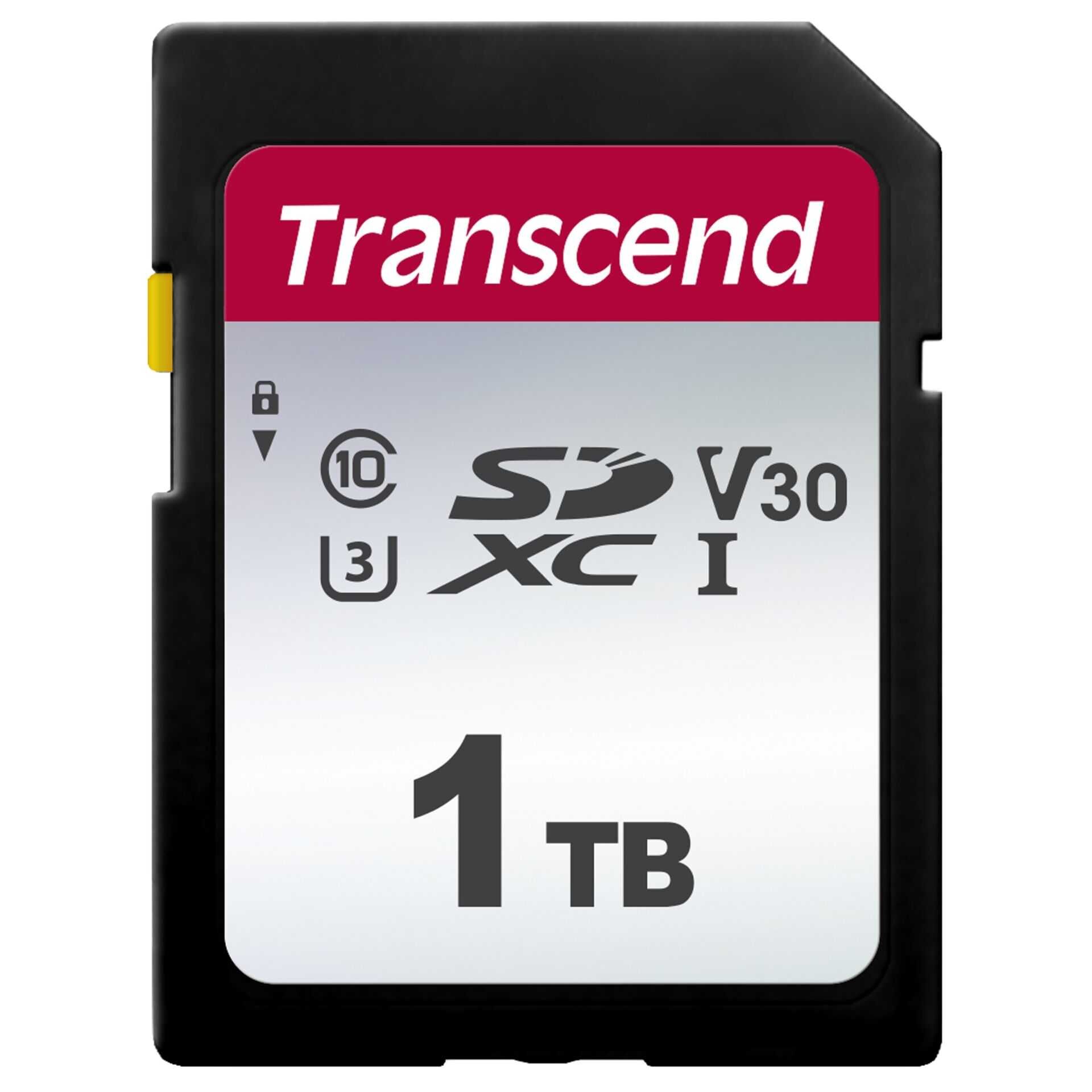 Transcend 300S - Flash-Speicherkarte - 1 TB - Video Class V30 / UHS-I U3 / Class10 - SDXC UHS-I