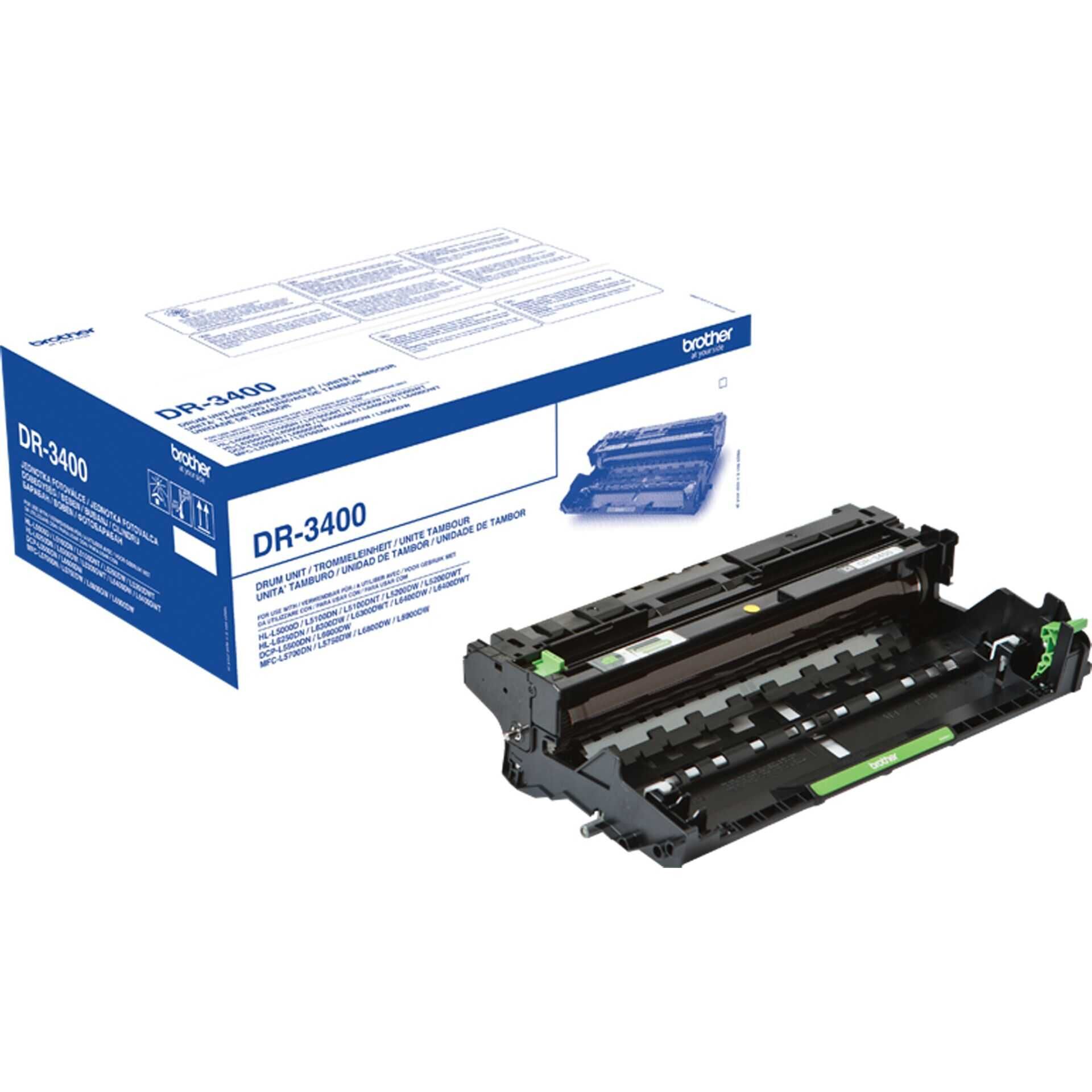 Brother DR-3400 - Original - Trommel-Kit - für Brother HL-L5000, L5050, L5100, L5200, L6250, L6300, L6400, L6450, MFC-L6900, L6950, L6970