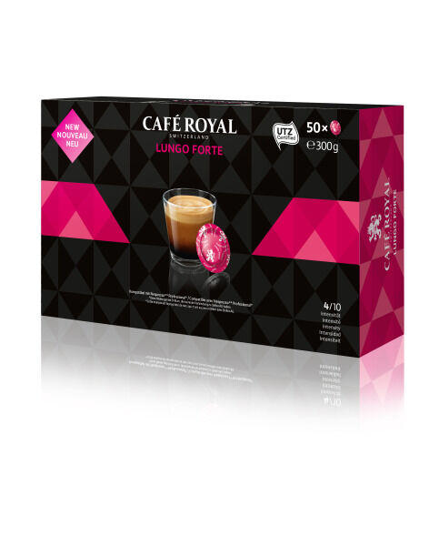 CAFE ROYAL Kaffeepads Lungo Forte (50 Pads) f.Nespressom.
