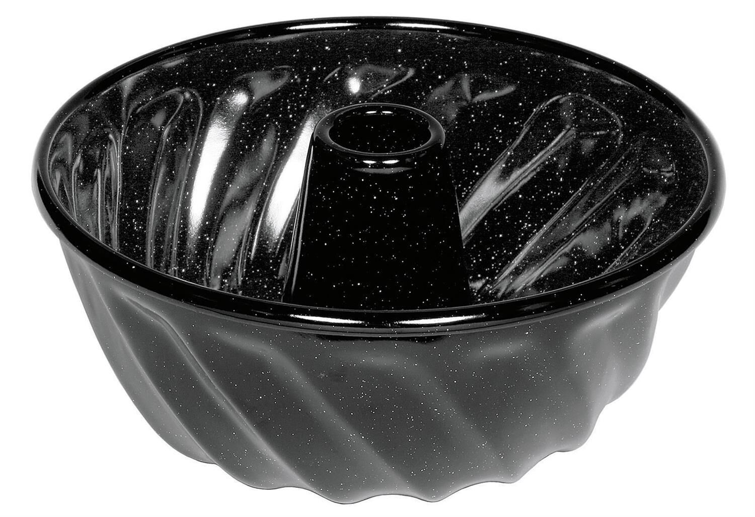 RIESS Gugelhupfform Ø18cm schwarz Emaille