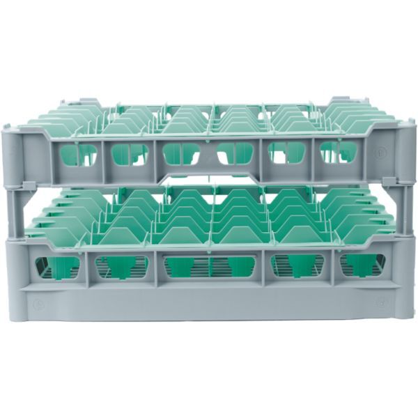 FRIES Clixrack Gläserkorb Fachgröße 75 x 75 mm, für 36 Gläser, Höhe: 200 mm